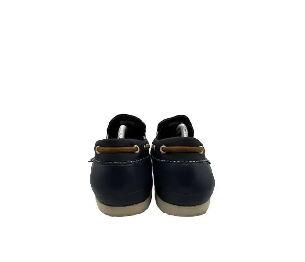Crocs Beach Line Boat Slip-On Navy Blue Canvas Mens Shoes